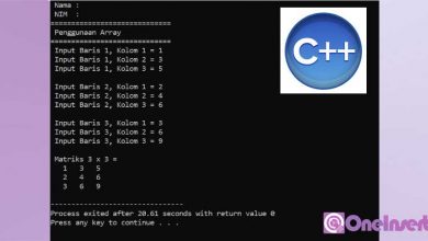 C++ Membuat Array Matrik Perkalian 3
