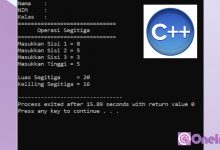 C++ Membuat Program Operasi Segitiga