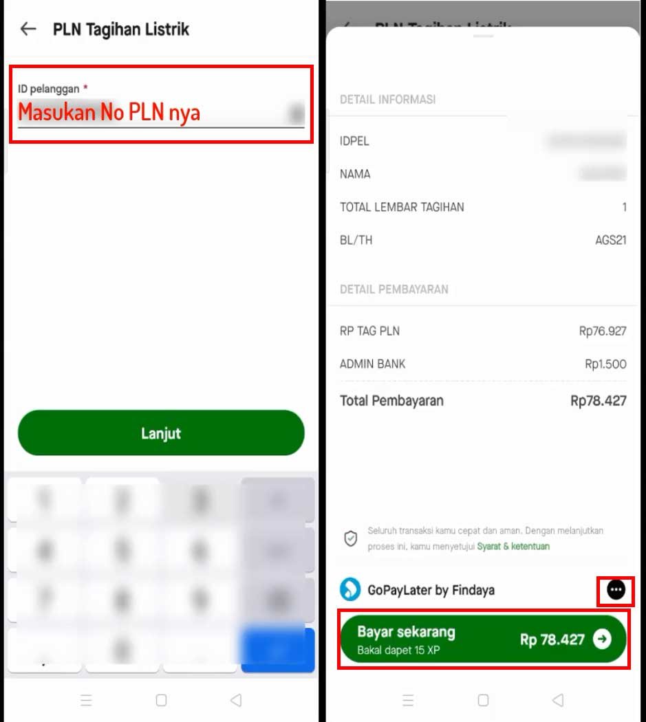 Cara Bayar Tagihan PLN Lewat Aplikasi Gojek Menggunakan GoPayLater Cara Bayar Tagihan PLN Lewat Aplikasi Gojek Menggunakan GoPayLater