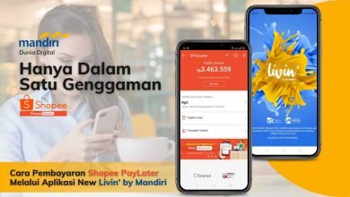 Pembayaran SPayLater Shopee Melalui Aplikasi New Livin' by Mandiri