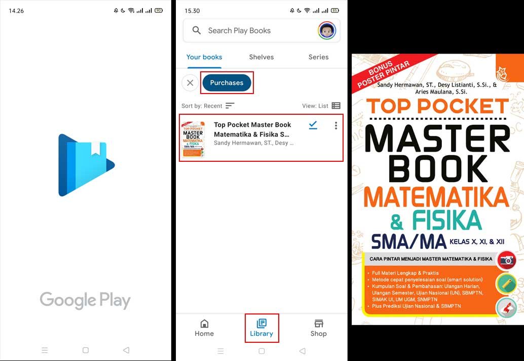 Cara Membaca Ebook Play Books Yang Sudah di Beli Melalui HP Cara Membaca Ebook Play Books Yang Sudah di Beli Melalui HP