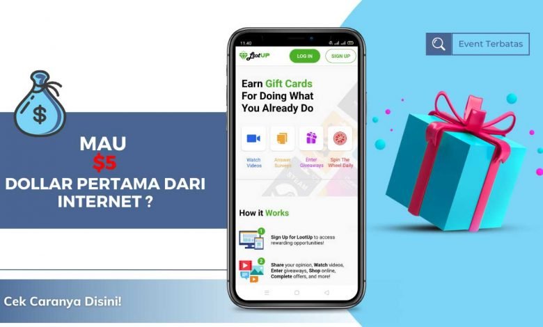 LootUp Situs Survey Dengan Bayaran $Dollar Bisa Cair Kapan Saja