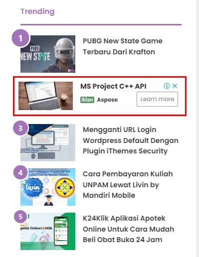 Iklan Dalam Feed Adsense Iklan Dalam Feed Adsense